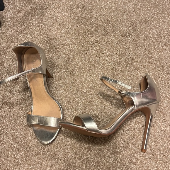 Liliana Suede Double Strap Open Toe Stiletto Heel main image 1